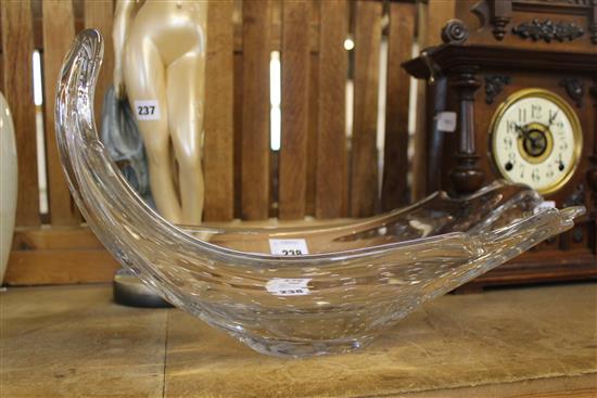 Large Art glass centre piece dish